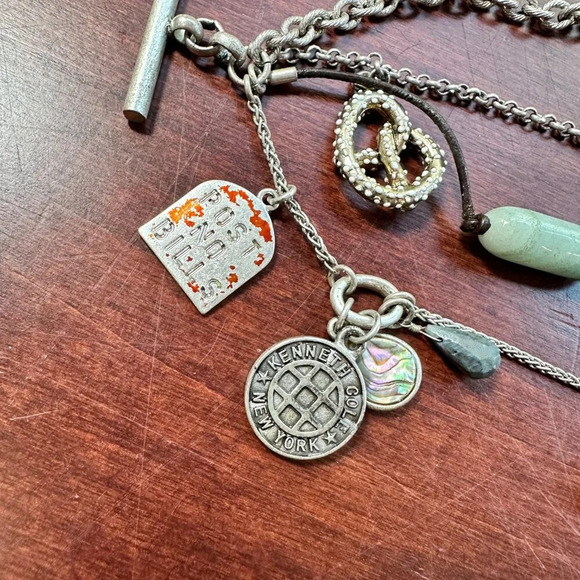 KENNETH COLE New York Silver Tone Toggle Charm Bracelet - Picture 9 of 11